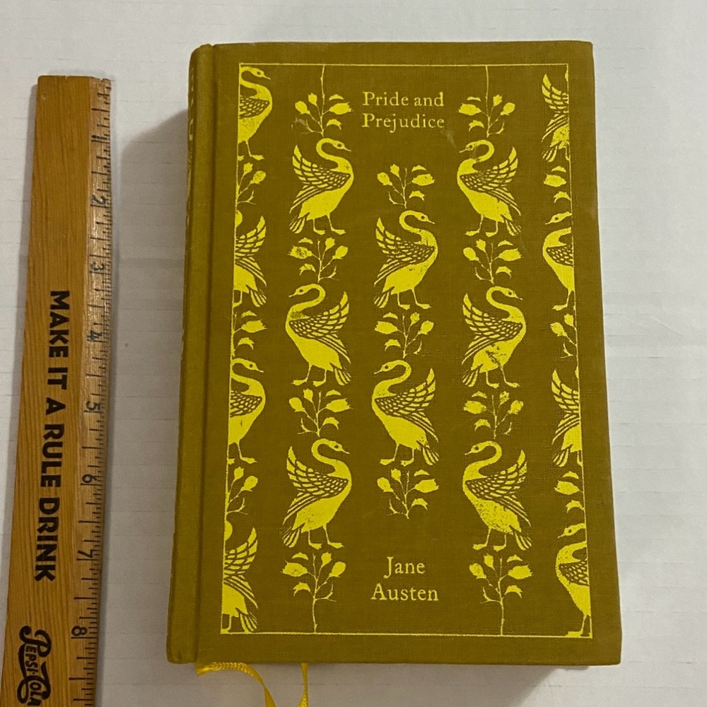 Pride and Prejudice 2008 Penguin Hardback Classic with Yellow Foil Stamped Cover